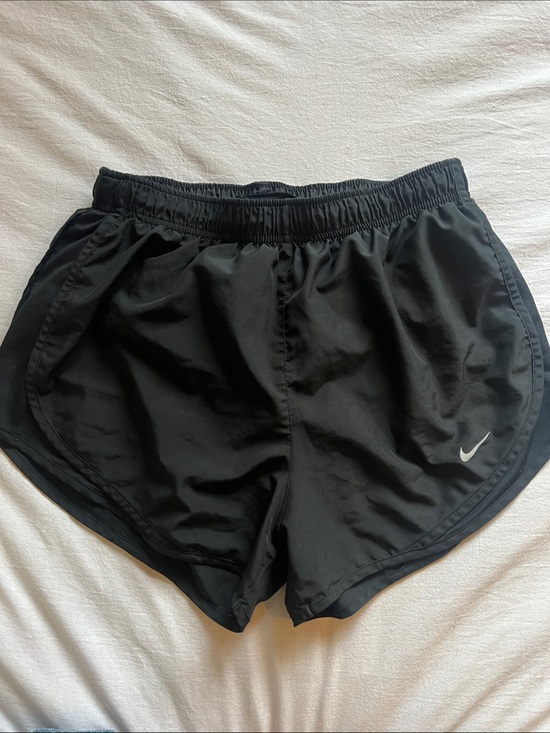 Nike Pants - Nike Women's Black Athletic Running Shorts with White Swoosh